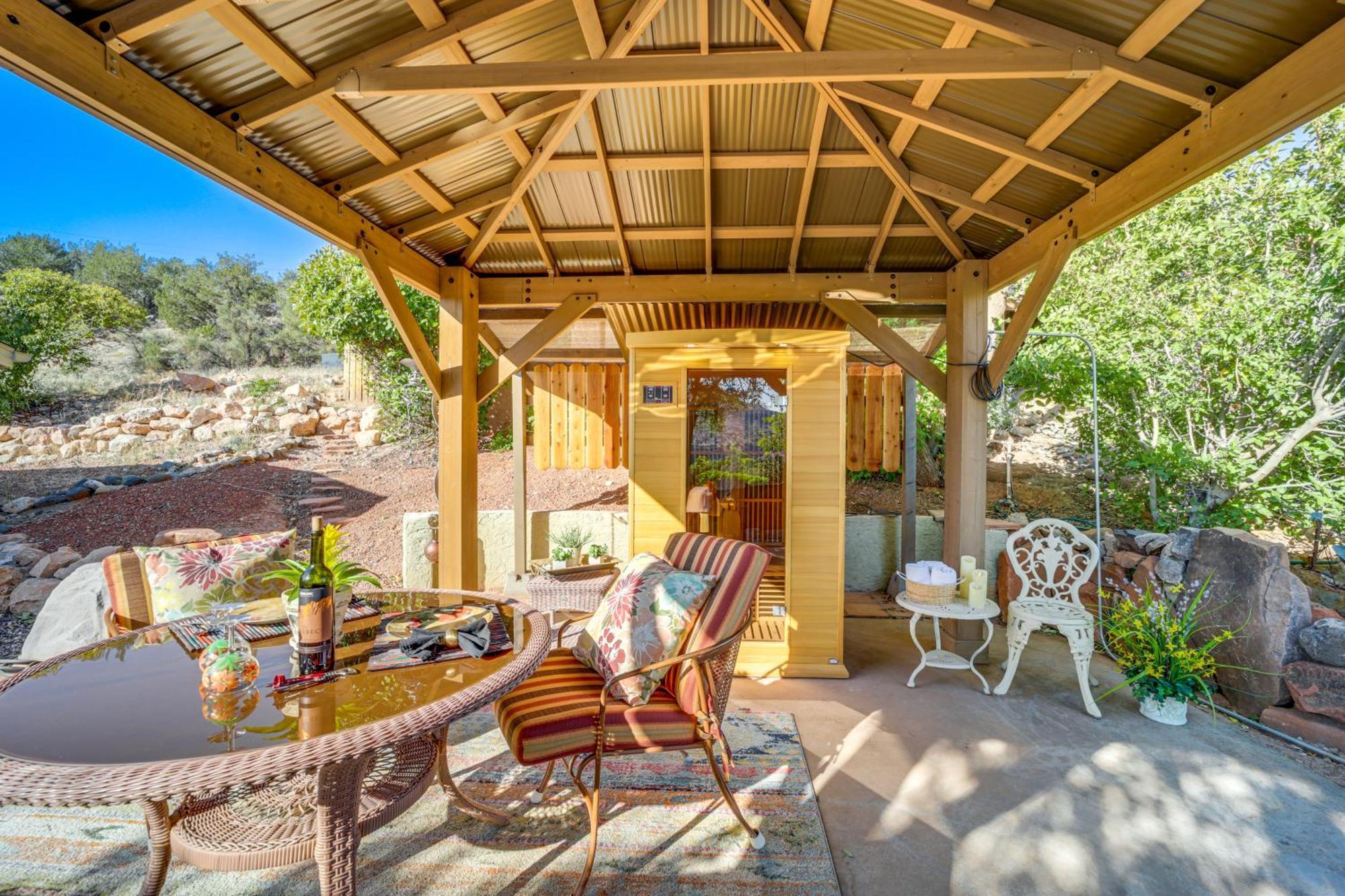 Vineyard Views And Sauna At Cornville Home! Cottonwood Bagian luar foto